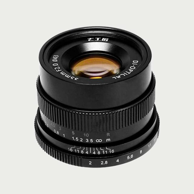 35mm F2 manuell linse til Sony A7 serien
