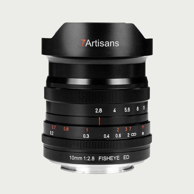 10mm fullformat vidvinkel fisheye linse