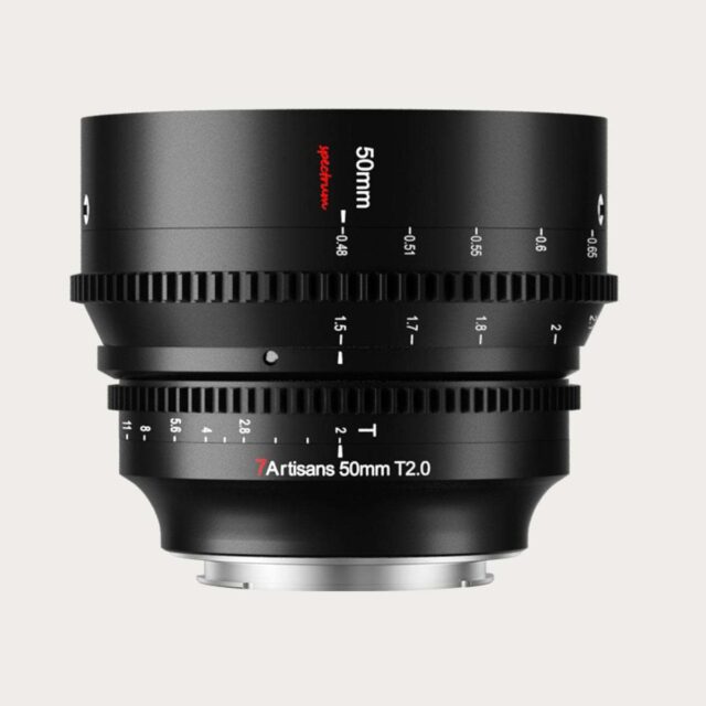 Cinemalinse for fullformat fra 7artisans 50mm T2