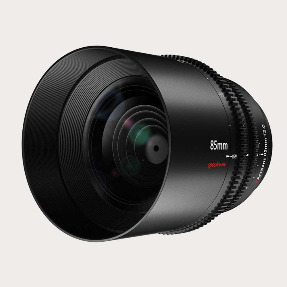 Cinemalinse for fullformat fra 7artisans 85mm T2 sett fra siden