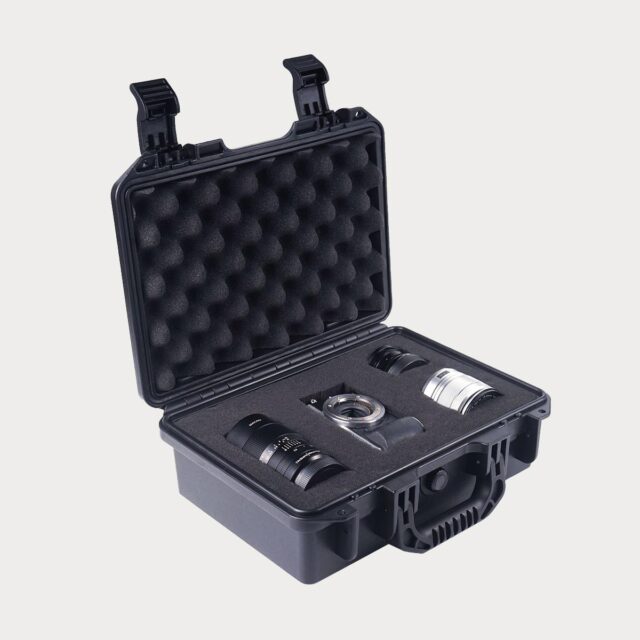 Hard case til linser og kamera. Perfekt reisekoffert for linser.