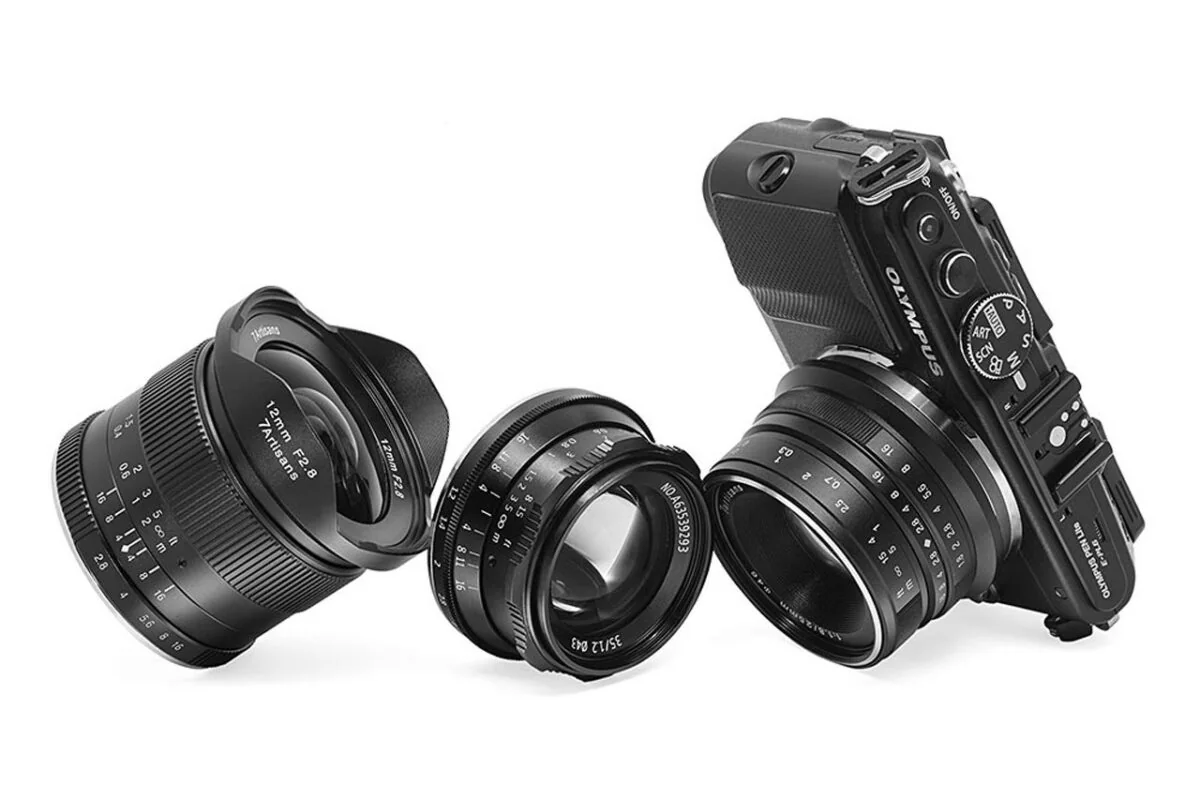 Kompaktkamera med manuelle 7Artisans-objektiver for Micro Four Thirds