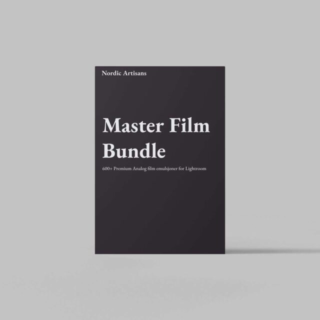 Alle presets analog film fra nordic artisans i en pakke. Pakketilbud beste lightroom presets.